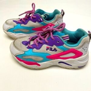 FILA Ray Tracer Little Kid Size 1 Tennis Athletic Shoes Sneakers